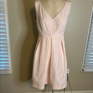 J. Crew Pink Midi Dress with Pockets